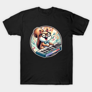 Spectacled Squirrels Synth, Melodies for Peace T-Shirt